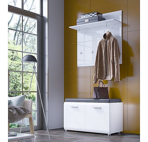 Lomadox Garderoben-Set MALABO-129, (Spar-Set, 2-St), Garderobenpaneel und S günstig online kaufen