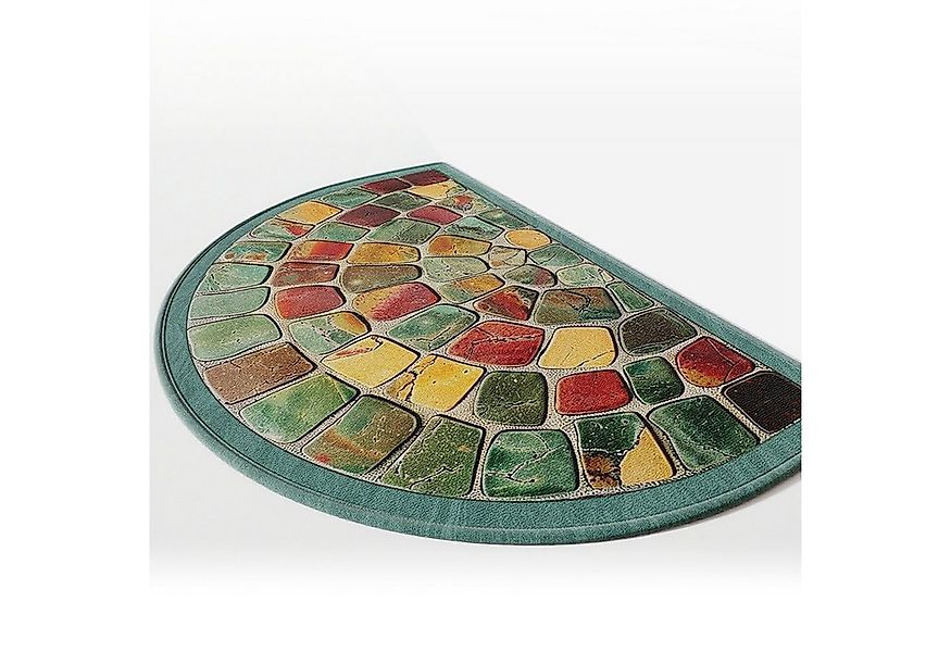 Refined Living Fußmatte Halbrunde Fußmatte 50 x 80 Türmatte Willkommensmatt günstig online kaufen