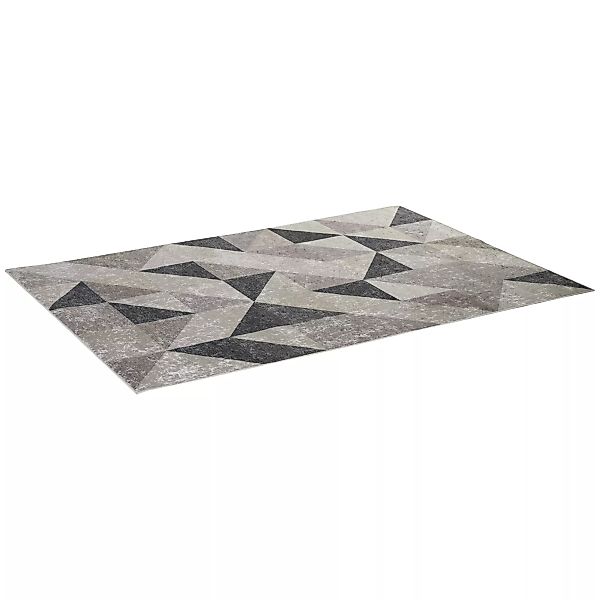 HOMCOM Moderner Teppich 230 x 160 cm  Trenddesign mit geometrischen Formen, günstig online kaufen