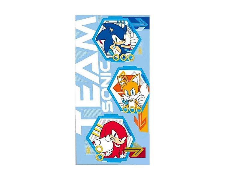 Sonic Badetücher Team Sonic the Hedgehog Strandtuch 70×140 cm – Badetuch, 1 günstig online kaufen