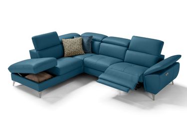 moebeloutlet.de Ecksofa Moebeloutlet.de–Italienisches Ledersofa mit Relaxfu günstig online kaufen
