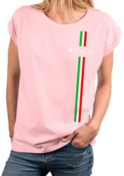 MAKAYA Print-Shirt Damen Italienische Mode Italia günstig online kaufen