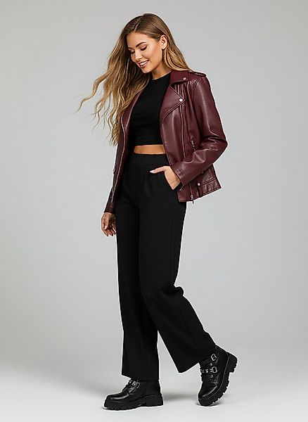 OriginalYou Bundfaltenhose Damen Schlupfhose Stoffhose moderne Freizeithose günstig online kaufen