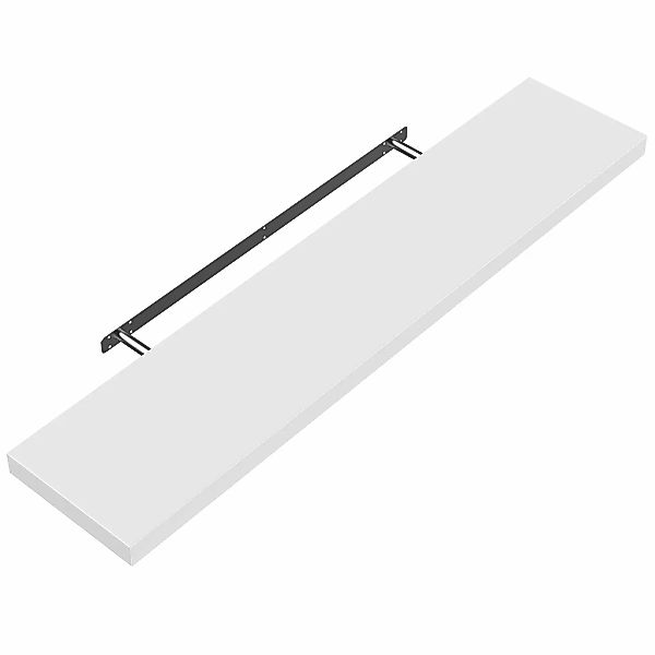 Wandregal Schweberegal 110cm Weiß + Halterung günstig online kaufen