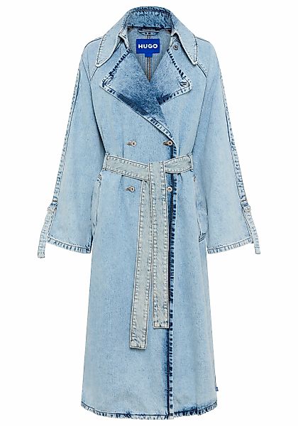 HUGO Blue Trenchcoat "Garena" Denim in Maxi-Länge günstig online kaufen