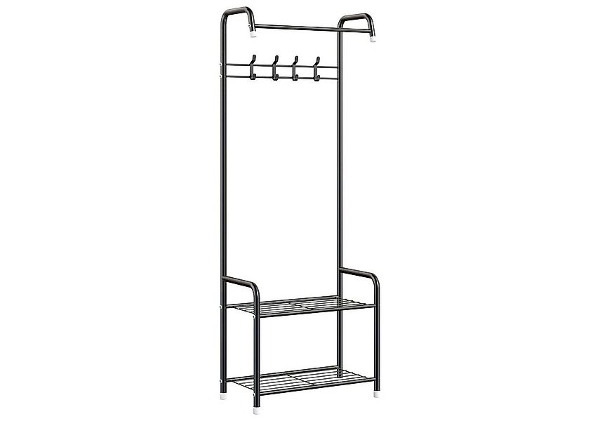 YOLEO Kleiderständer Kleiderständer in F-Form, mit Ablage, Schuhregal, bis günstig online kaufen