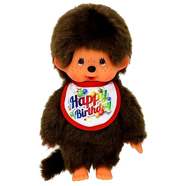 Monchhichi Plüschfigur Junge mit Geburtstag Latz günstig online kaufen