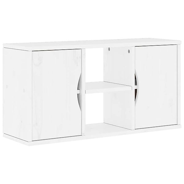 vidaXL TV-Schrank ODDA Weiß 79x24x40 cm Massivholz Kiefer 4103604 günstig online kaufen