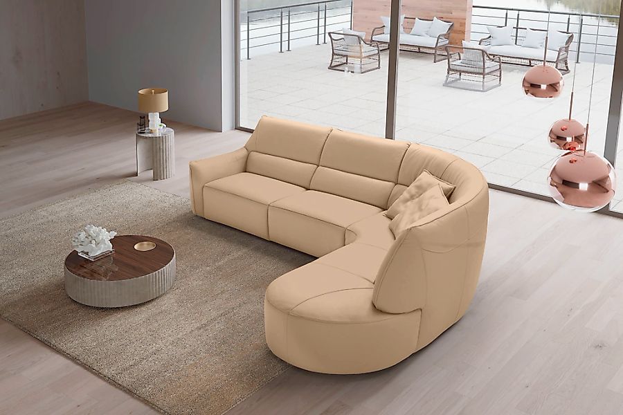 Egoitaliano Ecksofa "Puffy, extravagant & edel, Retro Designsofa, hoher Sit günstig online kaufen