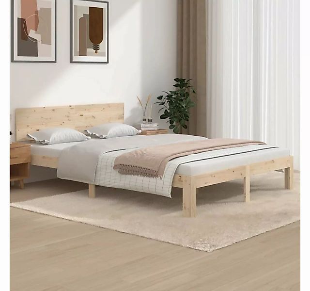 furnicato Bett Massivholzbett Kiefer 140x200 cm günstig online kaufen