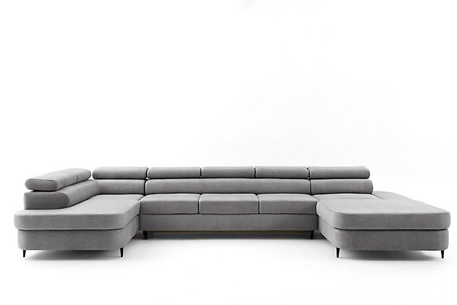 NEXT COLLECTION Ecksofa PRIAM MAXI U, Schlaffunktion, hohe Metallbeine, 2 B günstig online kaufen