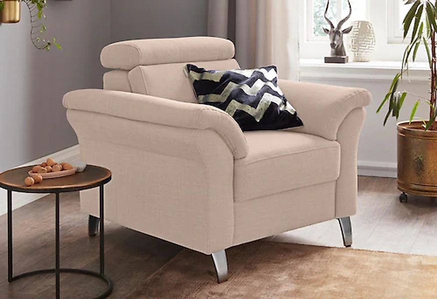 sit&more Sessel »Arngast« inklusive Federkern und Kopfteilverstellung günstig online kaufen