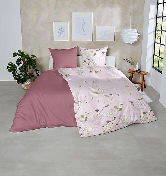 Primera Bettwäsche "Mako-Satin-Bettwäsche Eden" 2 Stk. tlg. mit romatischen günstig online kaufen