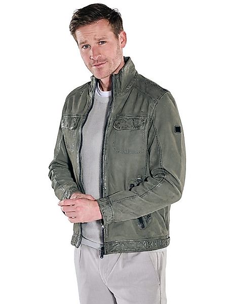 Engbers Lederjacke Herren Lederjacke mit Stehkragen, Gruen günstig online kaufen