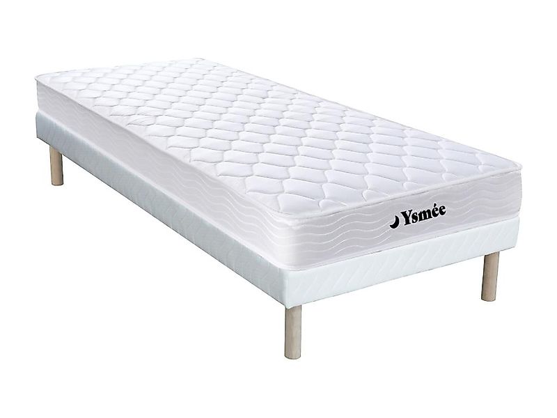 Federkernmatratze-Bettgestell-Set - 90 x 200 cm - Memory Schaum - 1 Zone - günstig online kaufen