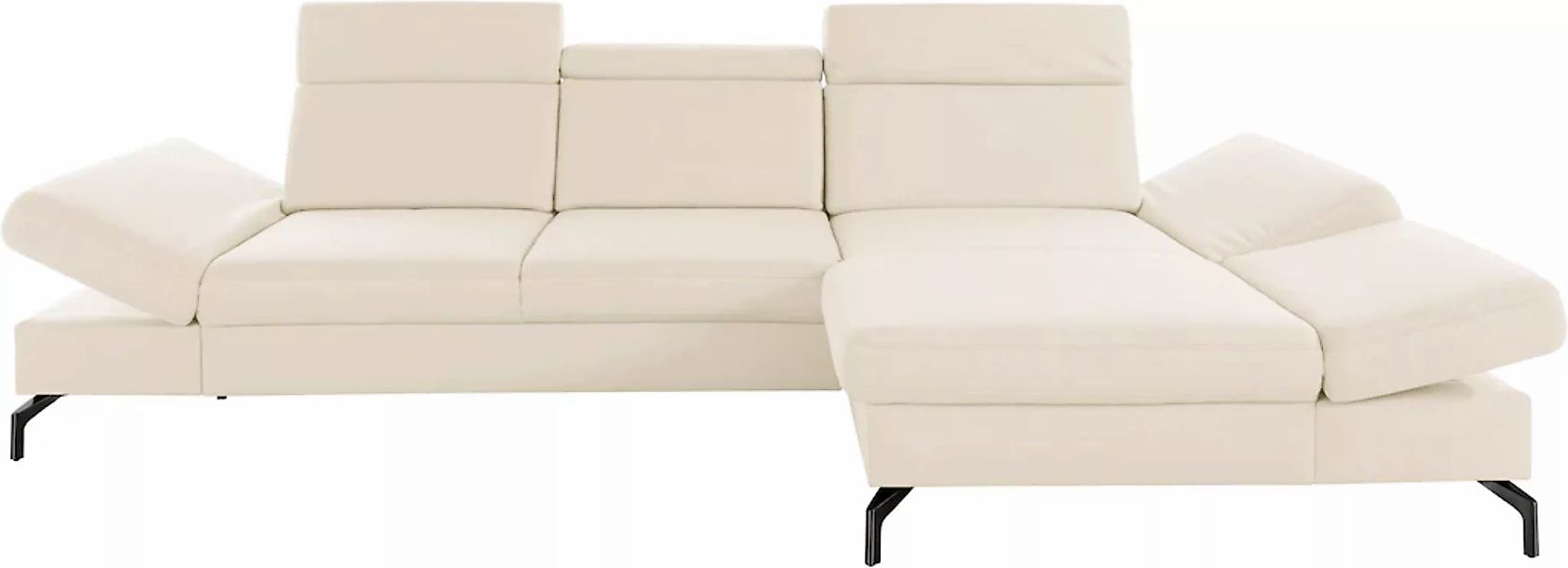 sit&more Ecksofa »Brisbane L-Form«, Fußhöhe 15 cm, inklusive Sitztiefen-, A günstig online kaufen