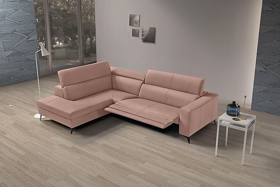 Egoitaliano Ecksofa »Edith, Designsofa mit hohem Sitzkomfort, L-Form«, inkl günstig online kaufen