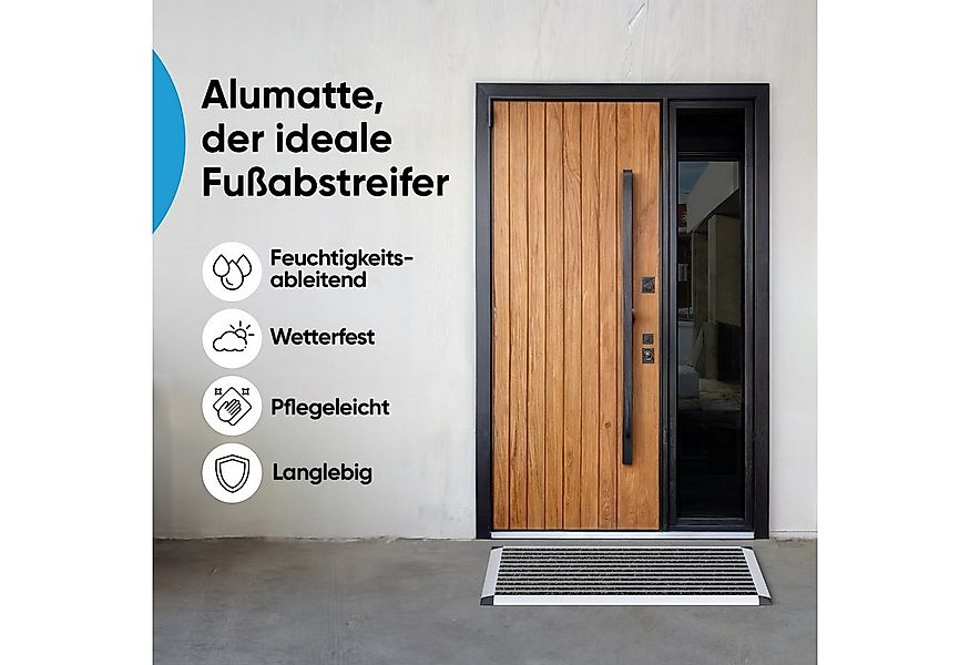 Björn&Schiller Fußmatte Türmatte außen mit Aluminiumrahmen, Outdoor wetterf günstig online kaufen