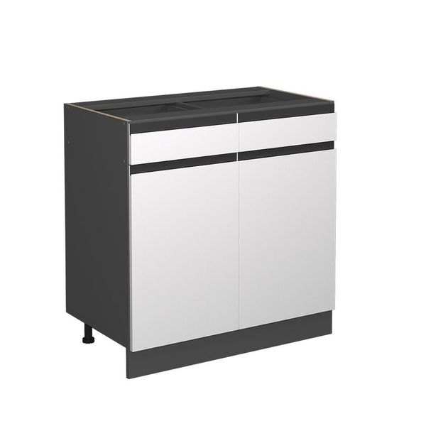 Vicco Unterschrank R-Line, Weiß/Anthrazit, 80 cm günstig online kaufen