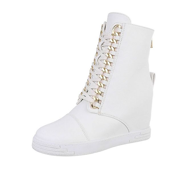 Ital-Design Damen Schnürschuhe Freizeit Schnürstiefelette (87108879) Keilab günstig online kaufen