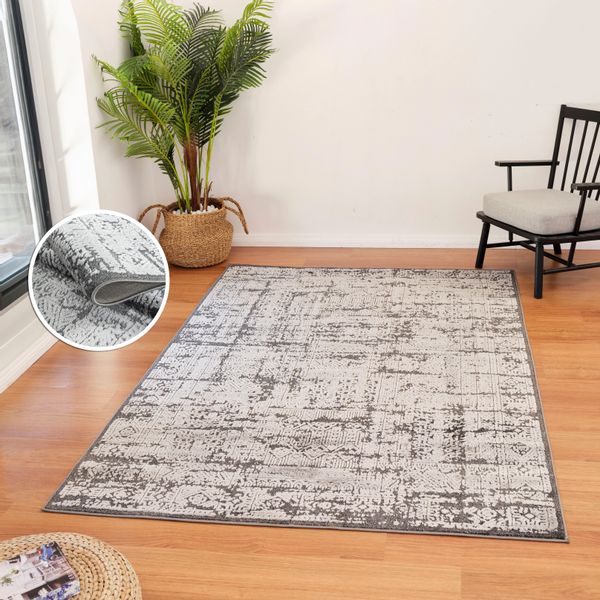 my home Teppich "Selin" rechteckig 9 mm Höhe dezenter Glanz, Schrumpf-Garn- günstig online kaufen