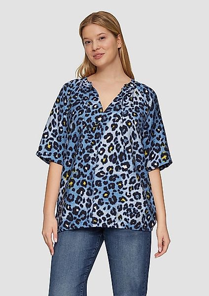 s.Oliver Kurzarmbluse Bluse Bluse aus strukturierter Viskose günstig online kaufen