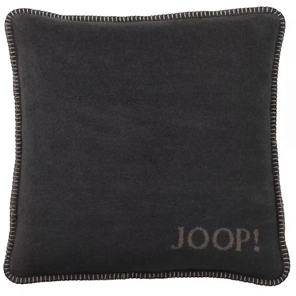 JOOP! Kissenhülle Uni-Doubleface - Größe: 50x50 cm - Farbe: Anthrazit-Taupe günstig online kaufen