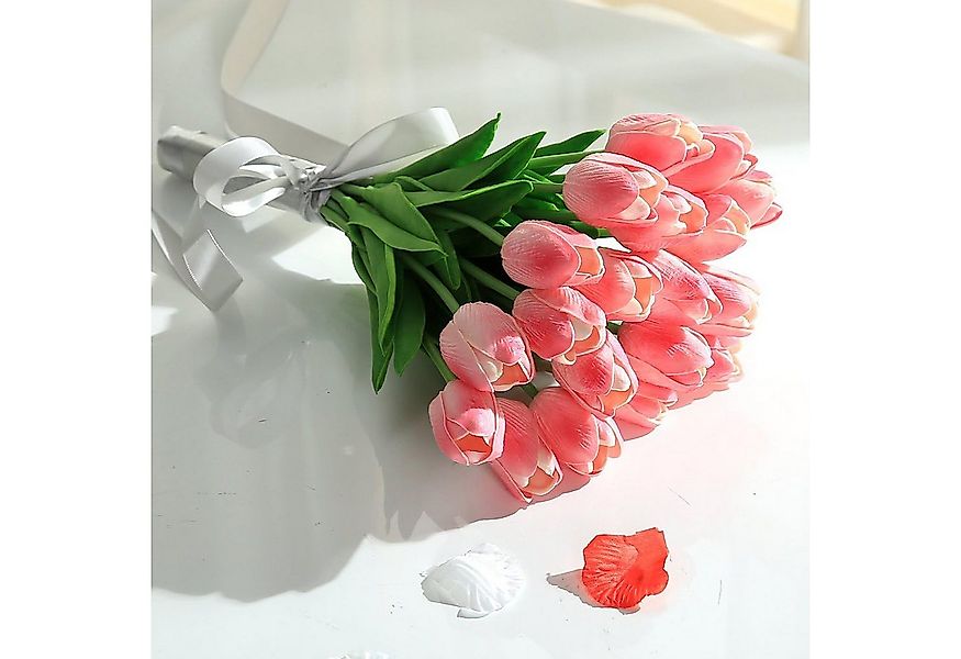 Kunstblume 10er Set künstliche Tulpen Tulpe, REDOM, Höhe 33 cm, dekorative günstig online kaufen