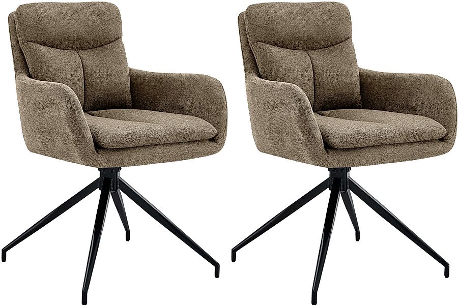 CLP Esszimmerstuhl Somers (2er Set), Stoffbezug, günstig online kaufen