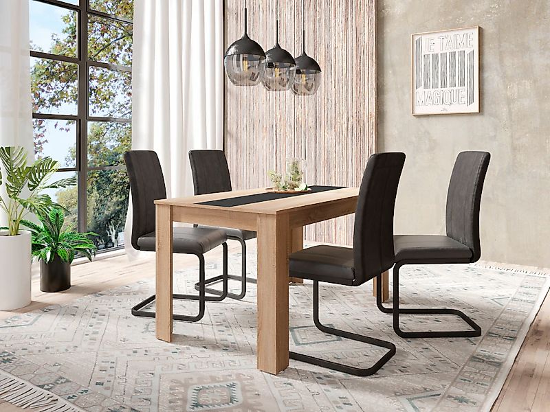 byLIVING Esstisch »Nori«, Breite 120, 140 oder 160 cm, Mittelplatte wendbar günstig online kaufen