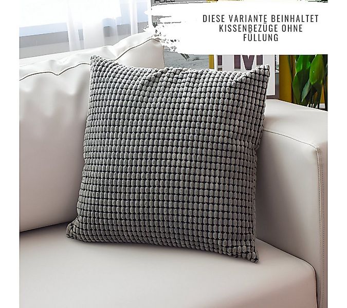 Interior by Hakito Dekokissen 2er Set Kissenbezug inklusive Füllkissen Kiss günstig online kaufen