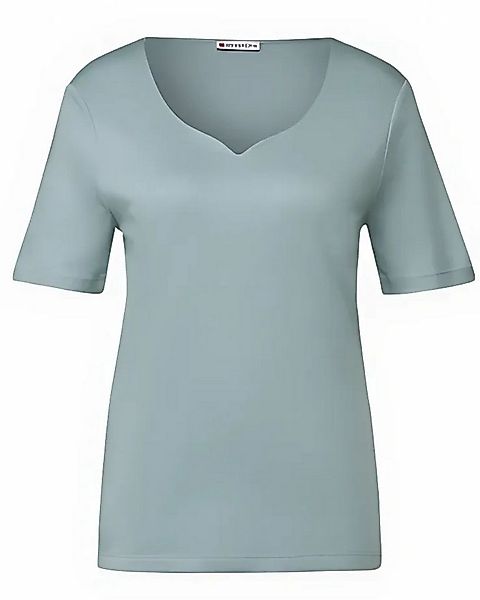 STREET ONE T-Shirt – T-Shirt mit modernem Herzausschnitt günstig online kaufen