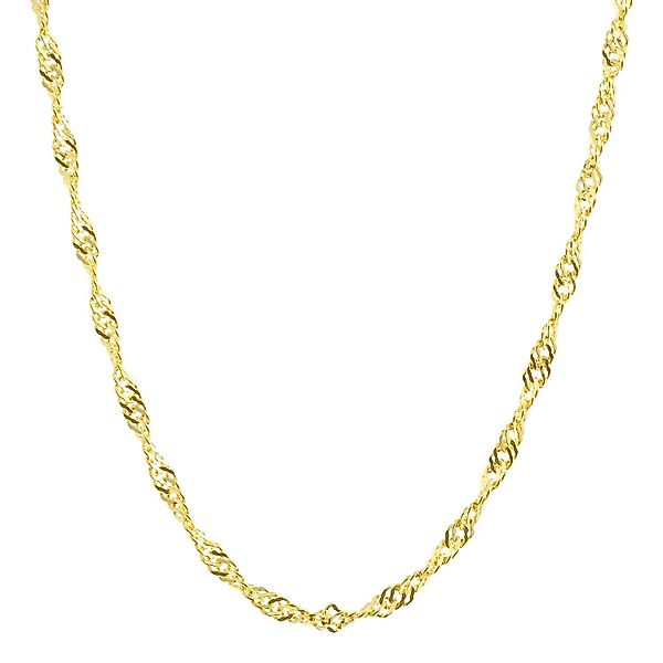 HOPLO Goldkette Goldkette Singapurkette Länge 50cm günstig online kaufen