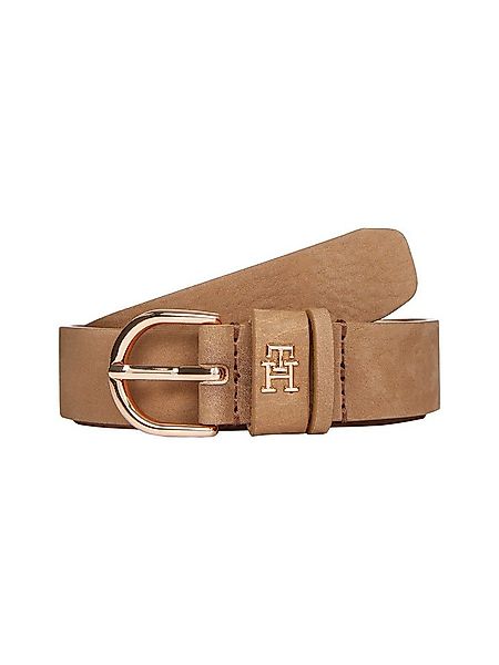 Tommy Hilfiger Ledergürtel ESSENTIAL EFFORTLESS 2.5 cm breit NUBUCK Logoemb günstig online kaufen