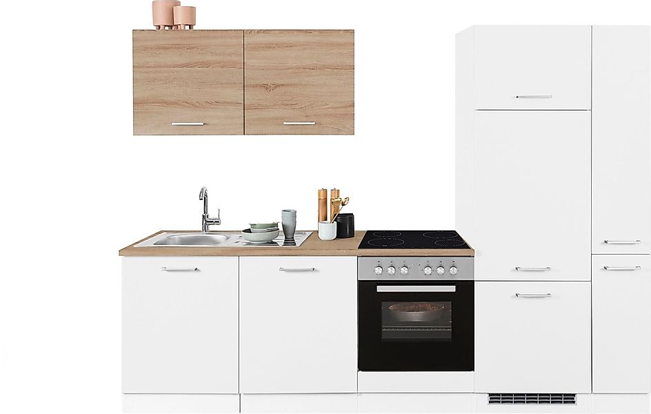 KOCHSTATION Küchenzeile "KS-Visby", ohne E-Geräte, Breite 270 cm für Kühlsc günstig online kaufen