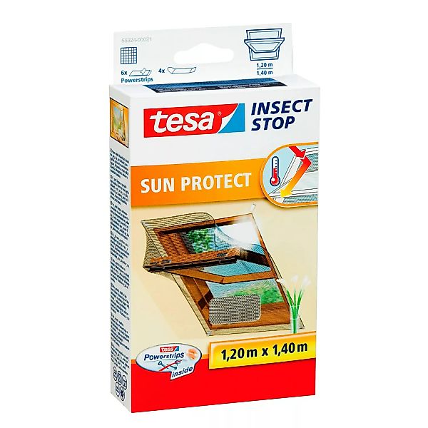 Tesa Fliegengitter Dachfenster mit Sonnenschutz 140 cm x 120 cm günstig online kaufen