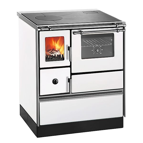 Westminster Küchenherd K76F-70 Stahl Backfach Rechts Weiß 7,6 kW günstig online kaufen