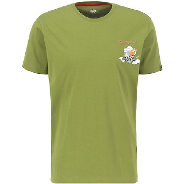 Alpha  T-Shirt Flying Buzz Small Logo T - moss green günstig online kaufen