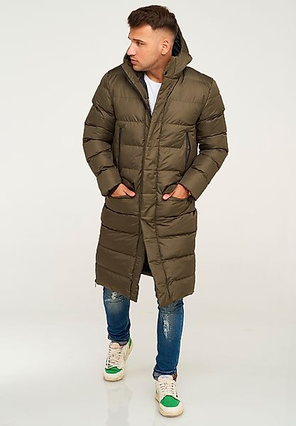 behype Steppjacke "LONGLINE ZIP PARKA" Steppjacke mit Kapuze günstig online kaufen