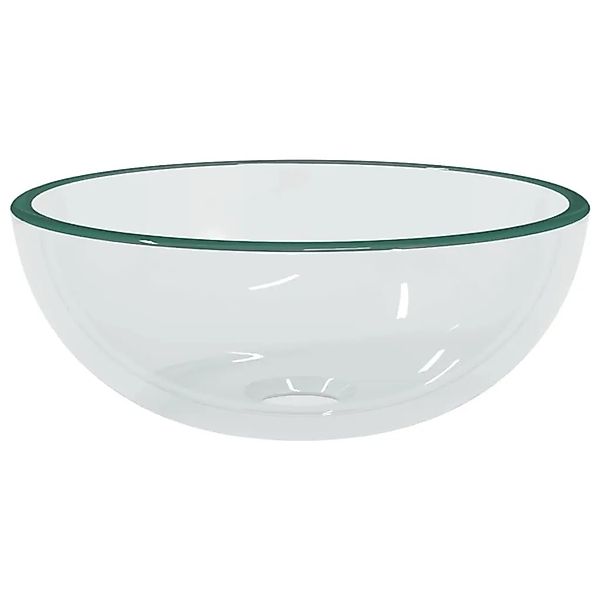 vidaXL Waschbecken Hartglas 30x12 cm Transparent 345235 günstig online kaufen