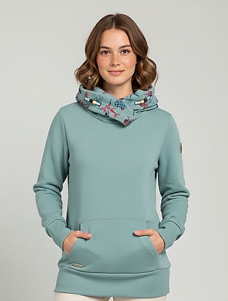 Ragwear Sweatshirt "ANGELLIKA FLOWERS O" mit asymmetrischem Schalkragen günstig online kaufen