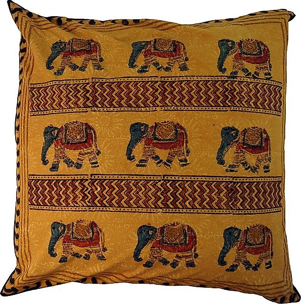 Guru-Shop Kissenbezüge XL Kissenbezug Blockdruck, Kissenhülle Ethno,.. günstig online kaufen