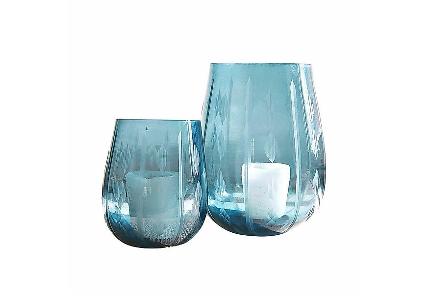 Mirabeau Windlicht Windlicht 2er Set Danisar blau (2er Set, 2er Set) günstig online kaufen