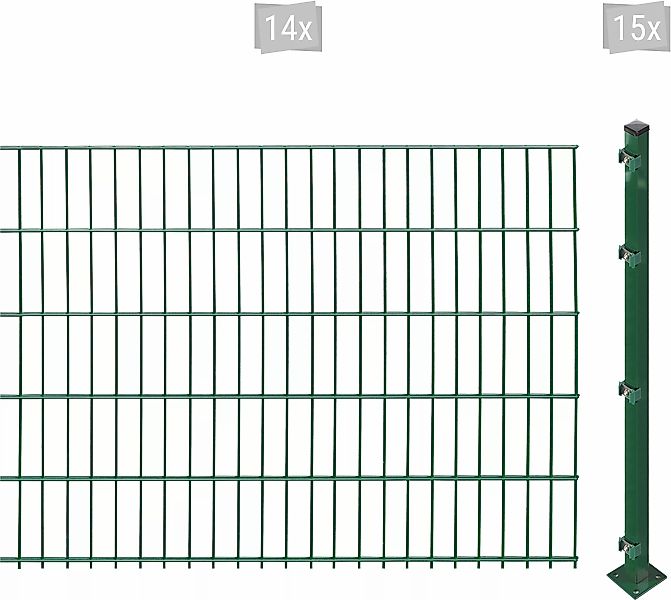 Arvotec Doppelstabmattenzaun "ESSENTIAL 103 zum Aufschrauben", Zaunhöhe 103 günstig online kaufen