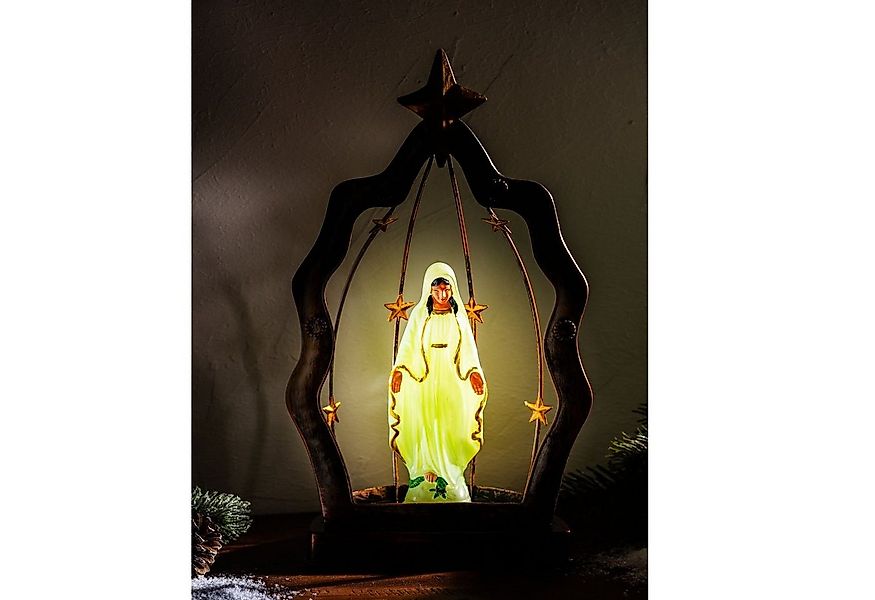 3PAGEN LED Dekoobjekt Leuchtende Madonna Weihnachtsdeko 30cm Maria Figur im günstig online kaufen