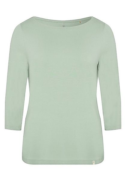 Detto Fatto Langarmshirt mit weitem Ausschnitt und gecroppten Ärmeln günstig online kaufen