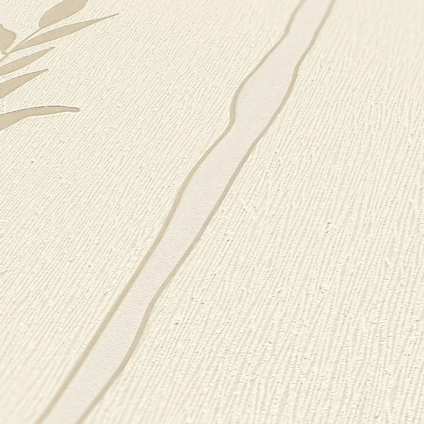 A.S. Création Tapete Blumen Creme-Beige Rot und Beige 53 cm x 10,05 m AS-95 günstig online kaufen