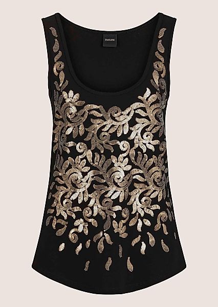 MADELEINE Kurzarmshirt "Shirt Träger-Shirt mit Pailletten" günstig online kaufen