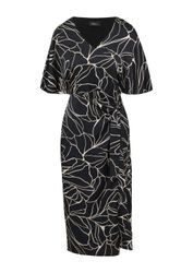 s.Oliver Midikleid Kleid Satinkleid in Wickeloptik günstig online kaufen