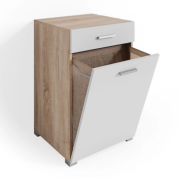 Vicco Badschrank Matteo Sonoma/Weiß 50 x 79 cm günstig online kaufen